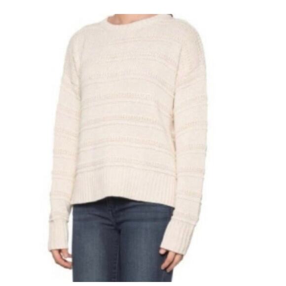 Cupcake And Cashmere Chunky Cable Knit Pullover Sweater‎ Cream Oversized Medium - Picture 9 of 9
